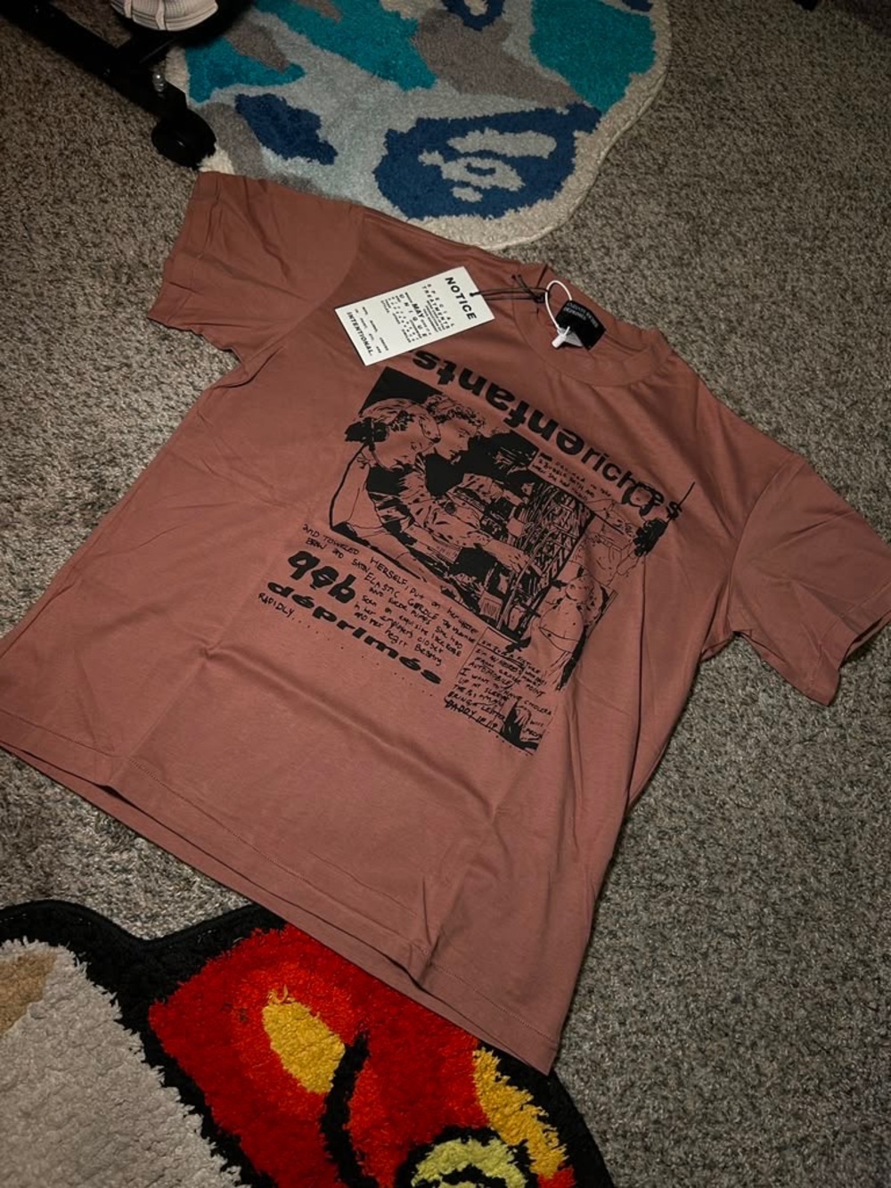 Men's Graphic Short-Sleeve Tee in Dusty Rose